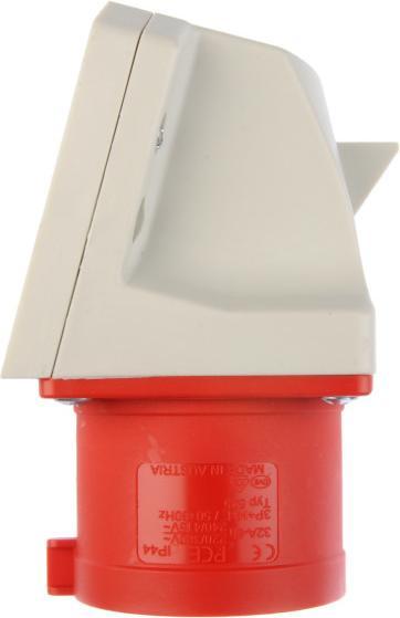 Actual product image PCE CEE Wall Plug 400V 32A IP44 525-6