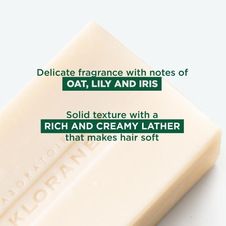 Actual product image Klorane Shampoo Bar Oats Organic (80 ml, Solid shampoo)