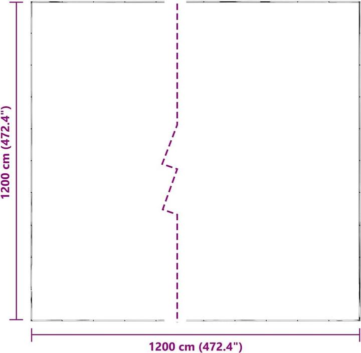 Image du produit VidaXL Bâche transparente avec oeillets 12x12 m polyéthylène bâche transparente