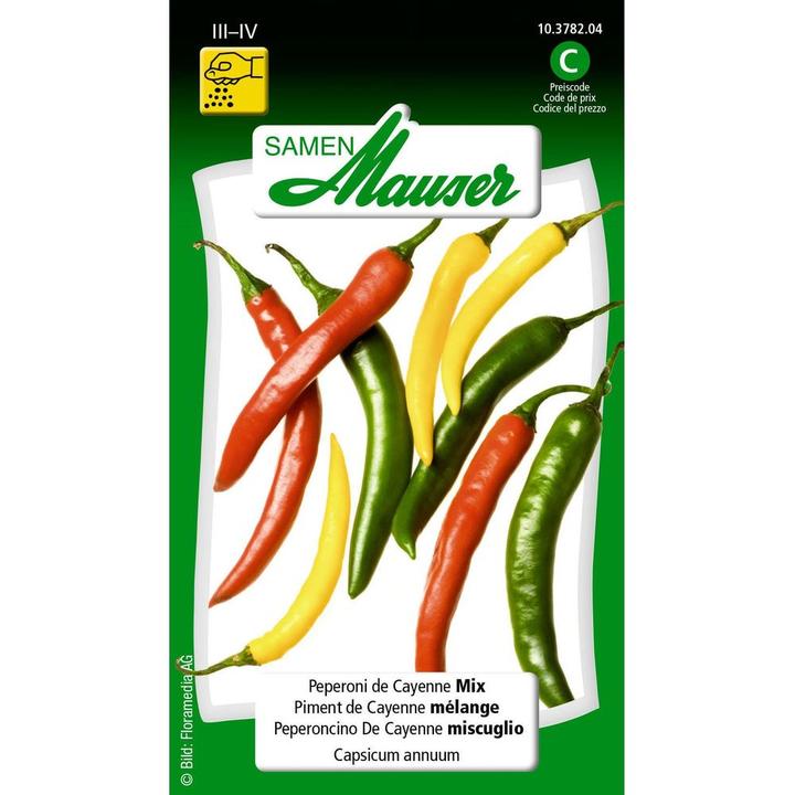 Actual product image Samen Mauser Peperoni de Cayenne Mix (Vegetable seeds)