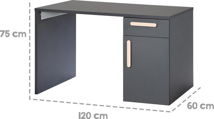 Produktbild Roba Schreibtisch Jara (75 x 60 x 120 cm)