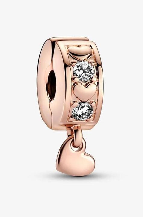 Actual product image Pandora Infinity hearts (Silicone, Metal alloy)