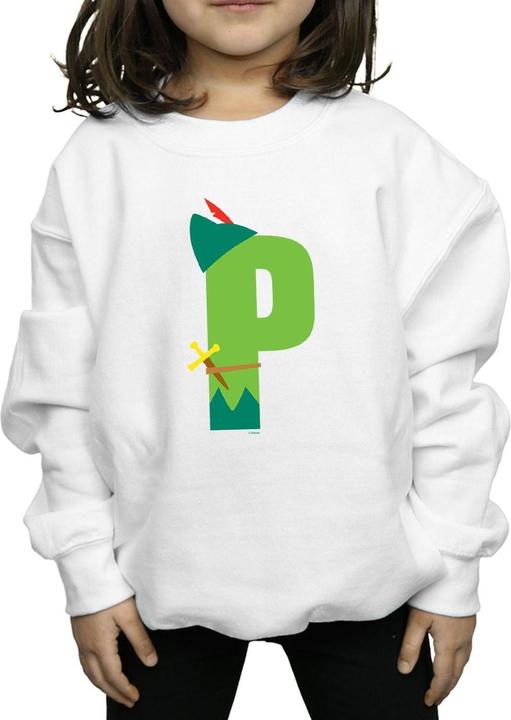 Produktbild Disney Alphabet P Is For Peter Pan Sweatshirt Mädchen (152, 158)