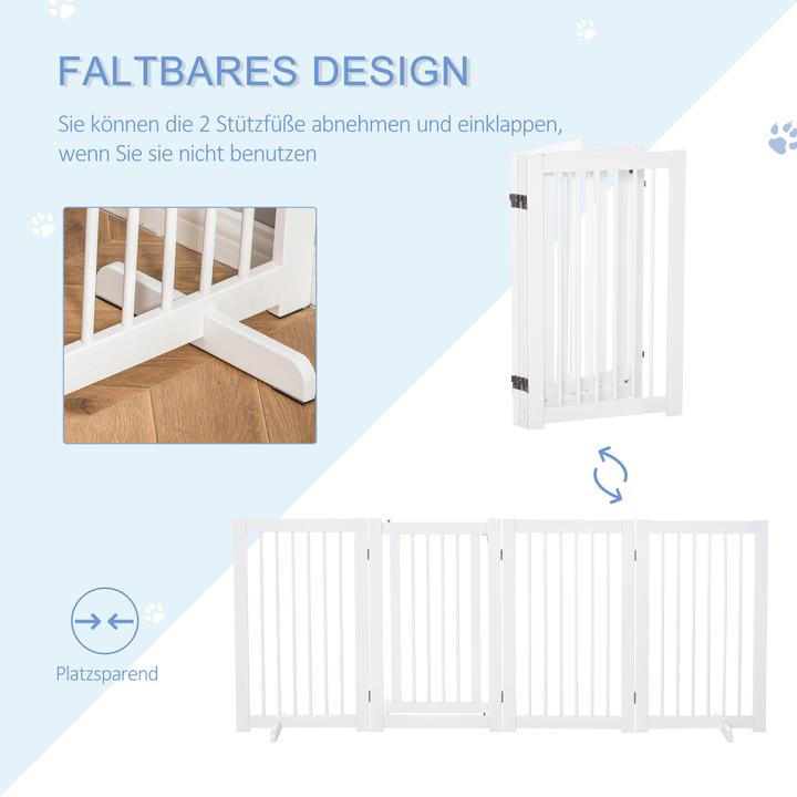 Image du produit PawHut Barrière de sécurité de porte pliable (220 cm)