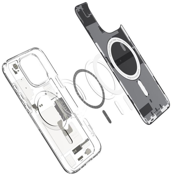 Actual product image Spigen Ultra Hybrid Mag Magsafe case for iPhone 16 Pro Max 6,9" zero one natural titanium (Apple iPhone 16 Pro Max)