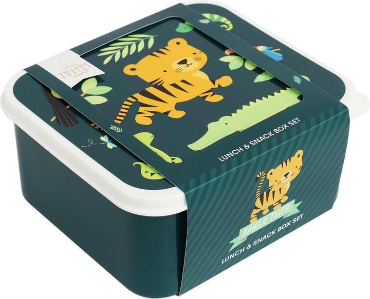 Immagine prodotto A Little Lovely Company Scatola pranzo e snack Jungle Tiger SBSEJT20