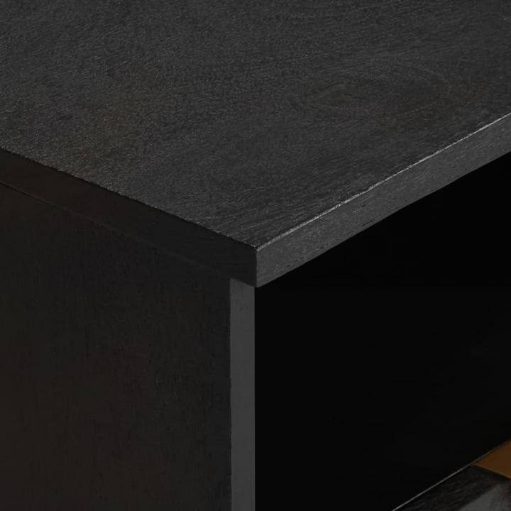Immagine prodotto VidaXL Comodino Comodino Cassettiera Comodino Console da letto Materiale in legno nero (40 x 33 x 46 cm)