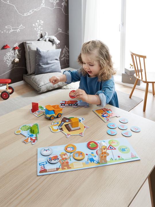 Actual product image Haba My first games- construction site (German)