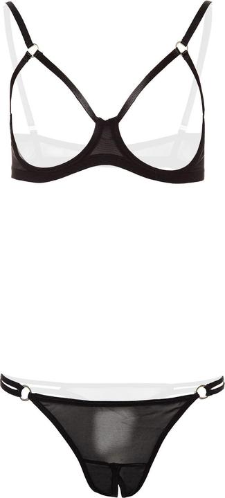 Image du produit Christine Le Duc Offenes BH-Set Sanna - Schwarz (S/M)