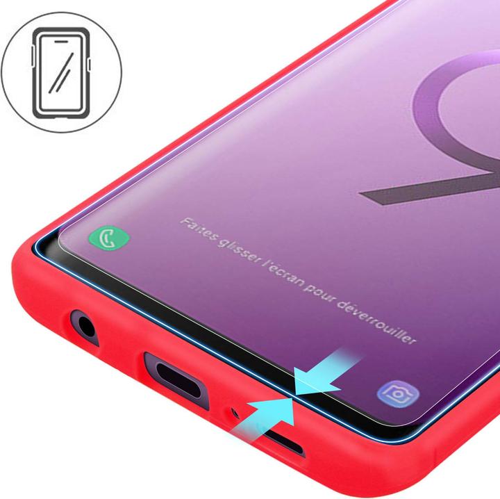Image du produit Avizar Bords arrondis + bordure (1 pièce(s), Samsung Galaxy S9)