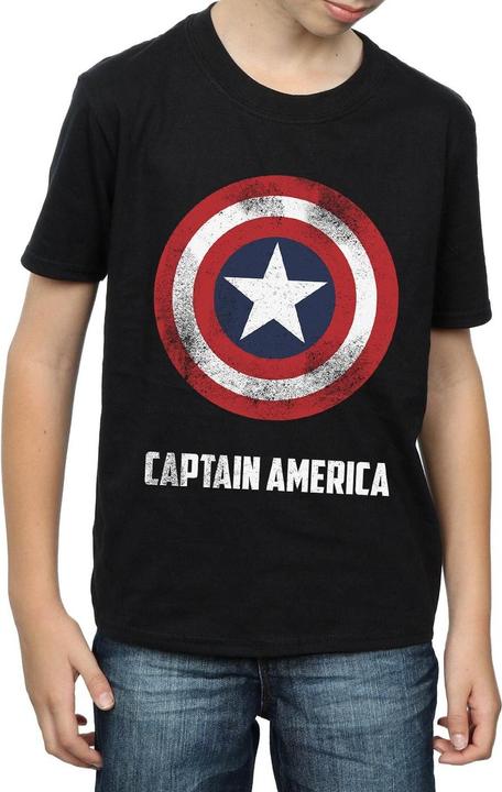 Immagine prodotto Captain America Shield Text Maglietta Ragazzi (128)