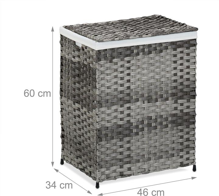 Immagine prodotto Relaxdays Cestino per biancheria (90 l)