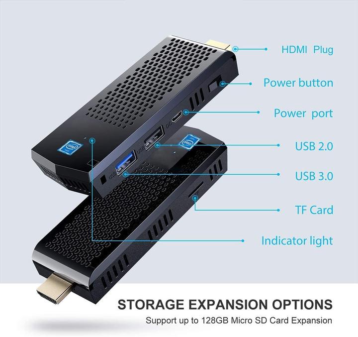 Image du produit Snunmu Mini PC Stick (Intel Atom x5-Z8350 x5-Z8350, 8 Go, 128 Go)