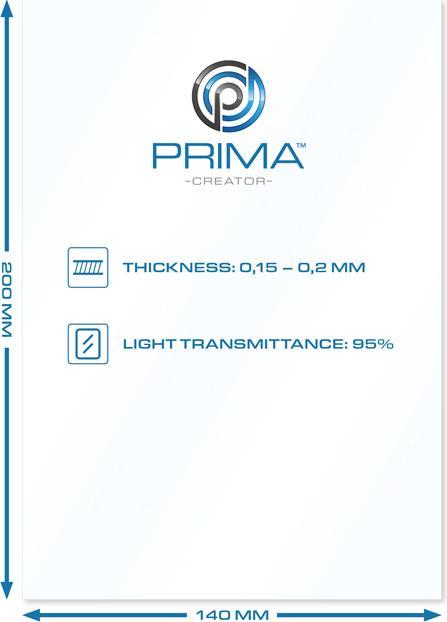 Produktbild Prima Creator PRIMACREATOR FEP-Folie Film Sheets 140mm x 200mm 5er Pack