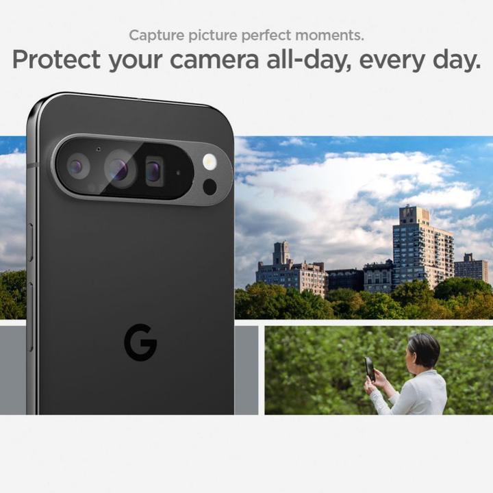Image du produit Spigen EZ Fit Protecteur de caméra en verre trempé Google Pixel 9 Pro 2-Pack (2 pièce(s), Google Pixel 9 Pro)