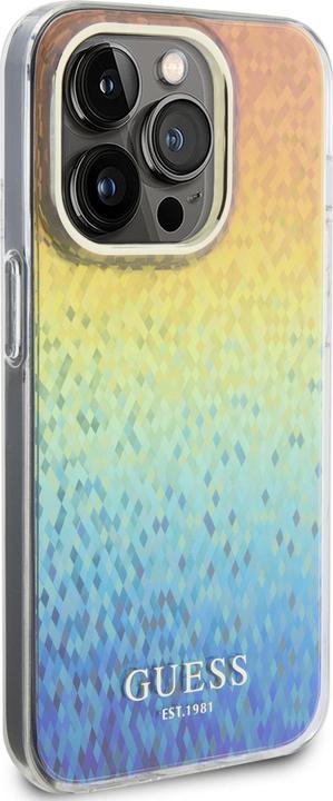 Actual product image Guess GUHCP15XHDECMI iPhone 15 Pro Max 6.7" wielokolorowy hardcase IML Faceted Mirror Disco Iridesce (Apple iPhone 15 Pro Max)