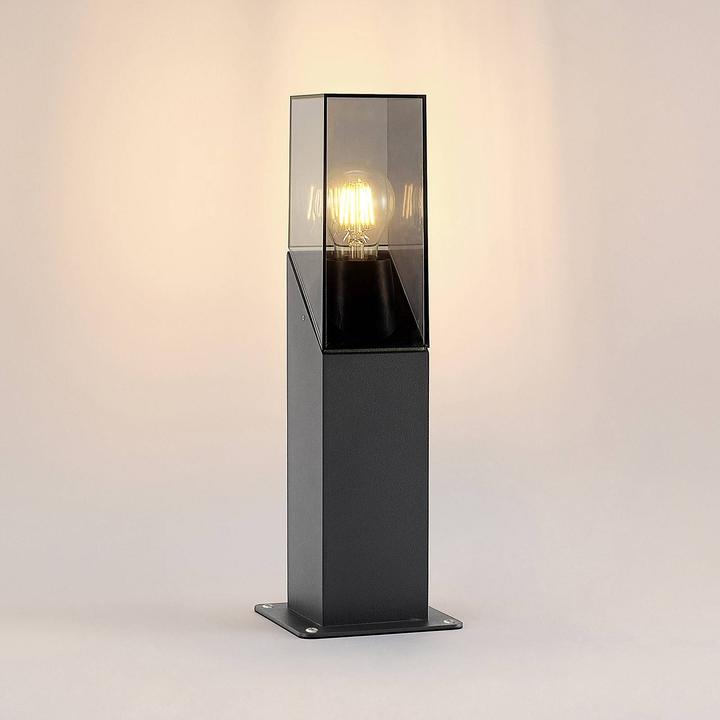 Actual product image Lucande Fiola garden light H40 Anthracite (E27, IP54)