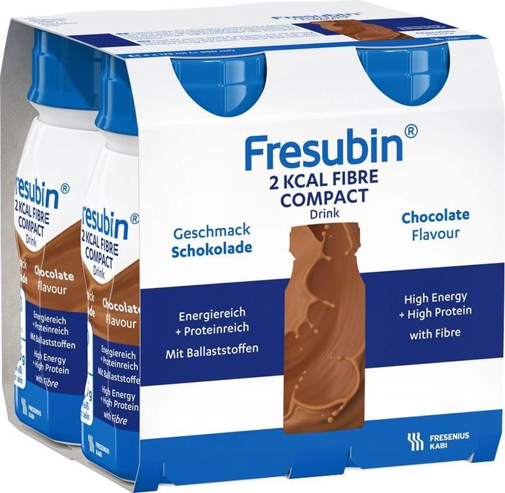 Produktbild Fresubin 2 kcal Compact Fibre Drink Schoko (4x125ml) (Schokolade, 4 x)