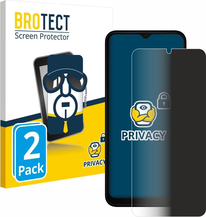 Actual product image BROTECT Anti-spy privacy film Blue light protection film (2 Piece, Nokia C22)