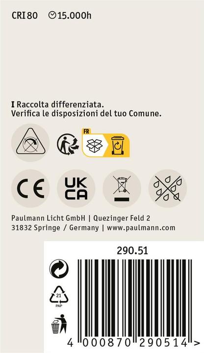 Immagine prodotto Paulmann Riflettore (E27, 5 W, 420 lm, 1 x, F)