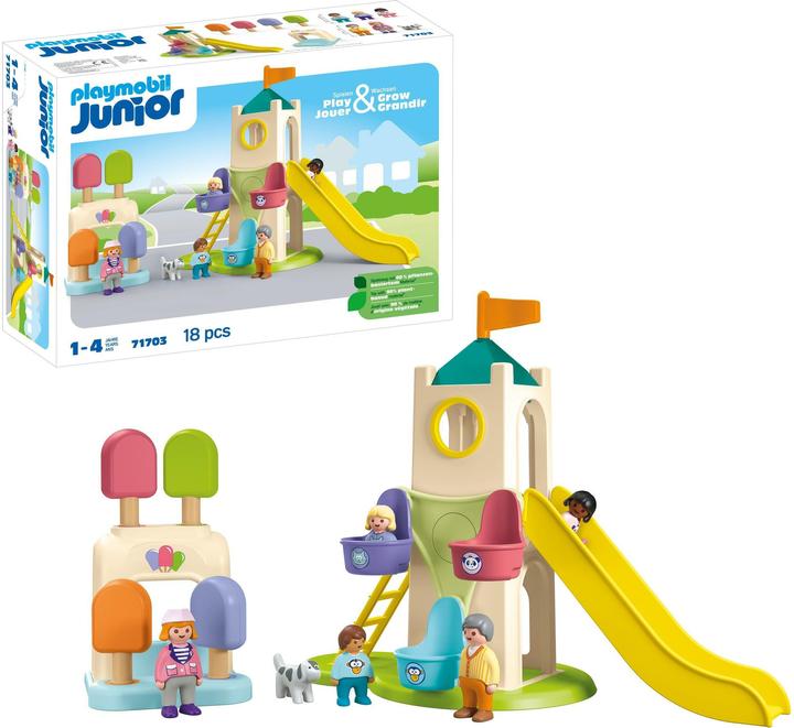 Produktbild Playmobil 1.2.3: Erlebnisturm mit Eisstand (71703, Playmobil 1.2.3)