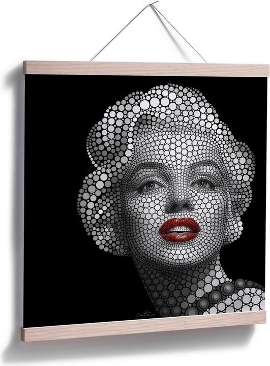 Actual product image Trenddeko Ben Heine - Circlism: Marilyn Monroe (70 x 70 cm)