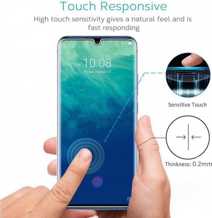 Immagine prodotto Screenguard ZTE Axon 10 Pro Pellicola protettiva in vetro Custodia dal design amichevole (1 Pezzo/i, ZTE Axon 10 Pro)