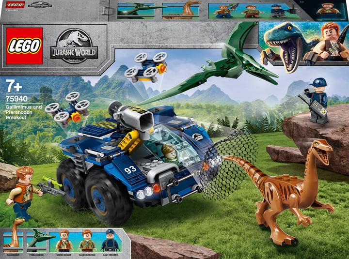 Produktbild LEGO Ausbruch von Gallimimus und Pteranodon (75940, LEGO Jurassic World)