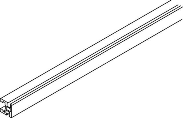 Produktbild HAWA Clipo 26 GR Glasrahmenprofil 20x20mm für unten