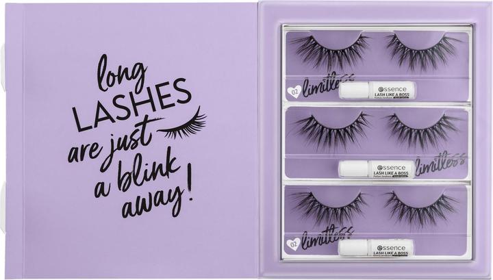 Produktbild essence Künstliche Wimpern 3x Lash like a Boss Schwarz (Künstliche Wimpern)
