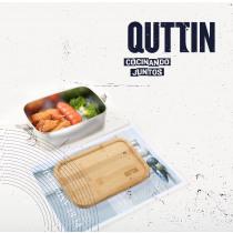 Image du produit Quttin boîte à lunch rectangulaire en bambou ss 1500ml qu