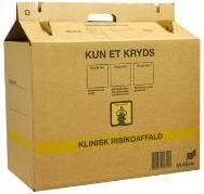 Produktbild MultiLine Papkasse til risikoaffald 500x248x320 mm,10 stk/krt
