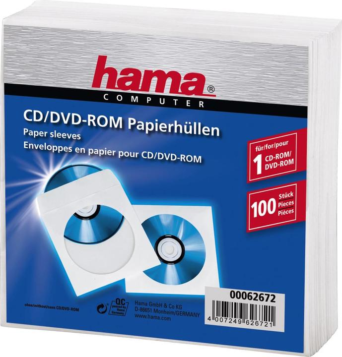 Actual product image Hama CD/DVD paper sleeves