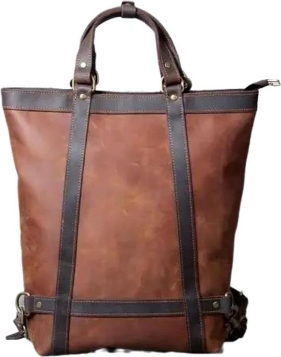 Produktbild Only-Bags.Store Handgefertigter Lederrucksack, Ledertasche Tote