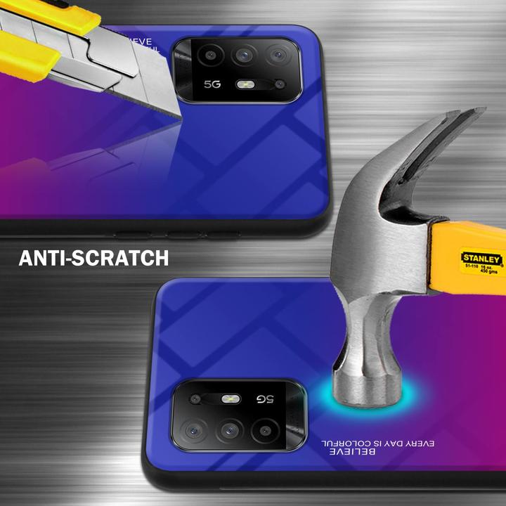 Actual product image Cadorabo TPU 2 colors glass envelope (Oppo A94 5G)
