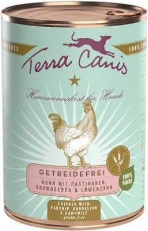 Terra Canis Getreidefrei Sensitiv Huhn mit Pastinaken Brombeeren und Löwenzahn (Adult, 1 Stk., 800 g)