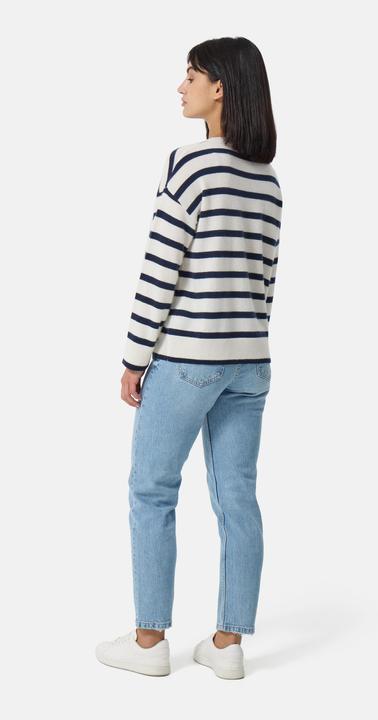 Actual product image Cash-Mere Kaschmir Rundhals Pullover gestreift (XS)