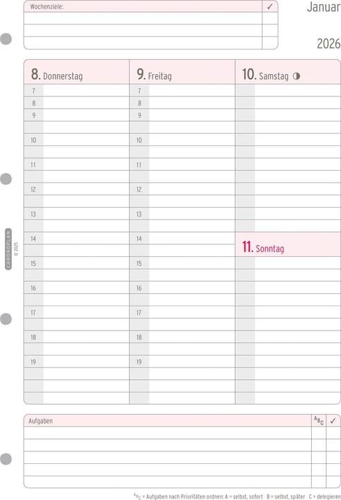 Produktbild Chronoplan Wochenplan (A4, Deutsch)