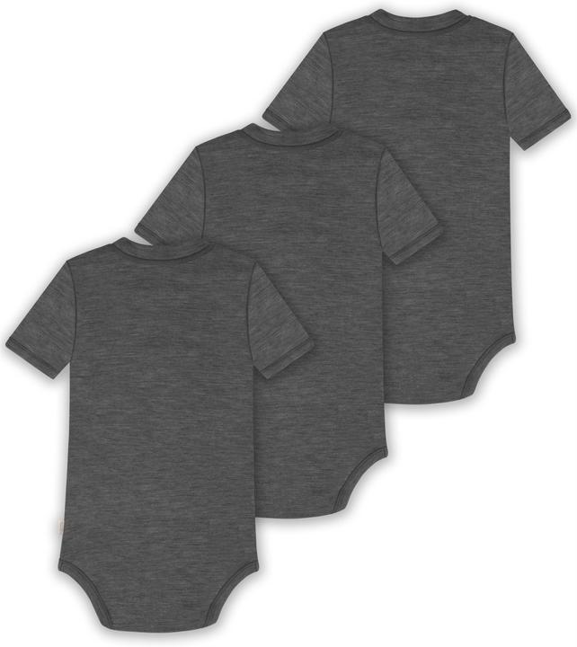 Actual product image Normani Set of 3 baby merino short-sleeved body "Tihoi" - 9315 (68)