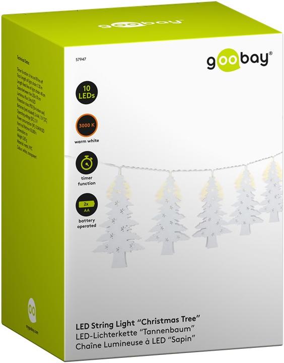 Produktbild Goobay 10er LED-Lichterkette "Tannenbaum" (1.30 m)