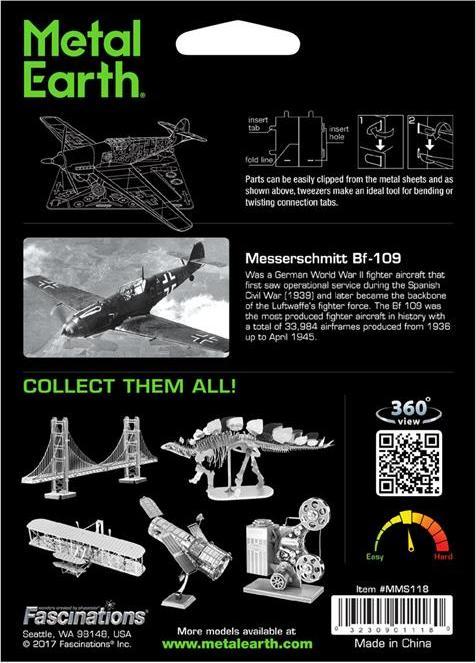 Produktbild Metal Earth constructie speelgoed Messerschmitt Bf-109