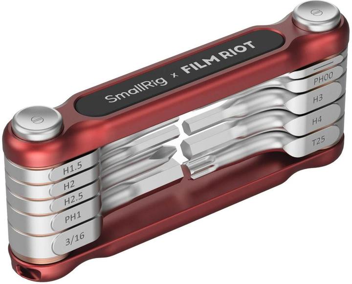 Image du produit SmallRig x FILM RIOT 10 in 1 Detent Folding Multi Tool Kit (Red) 4813