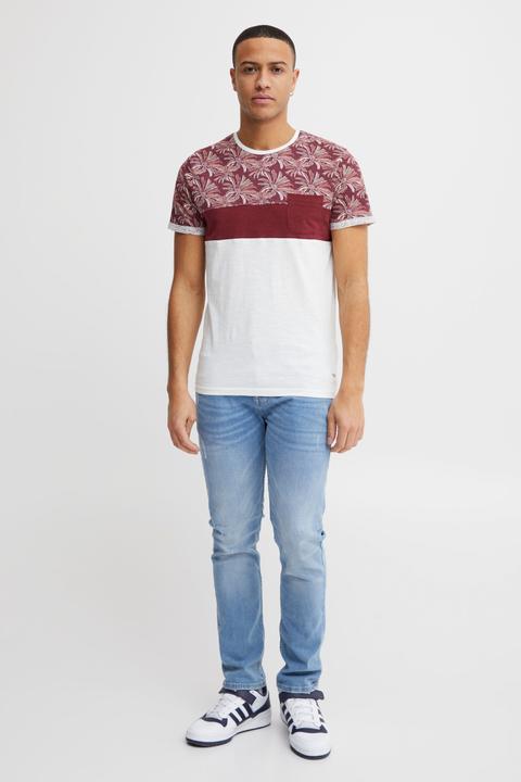 Immagine prodotto Solid Florian T-Shirt Con Disegno Maglietta A Manica Corta Da Uomo Con Girocollo In Cotone 100% (L)
