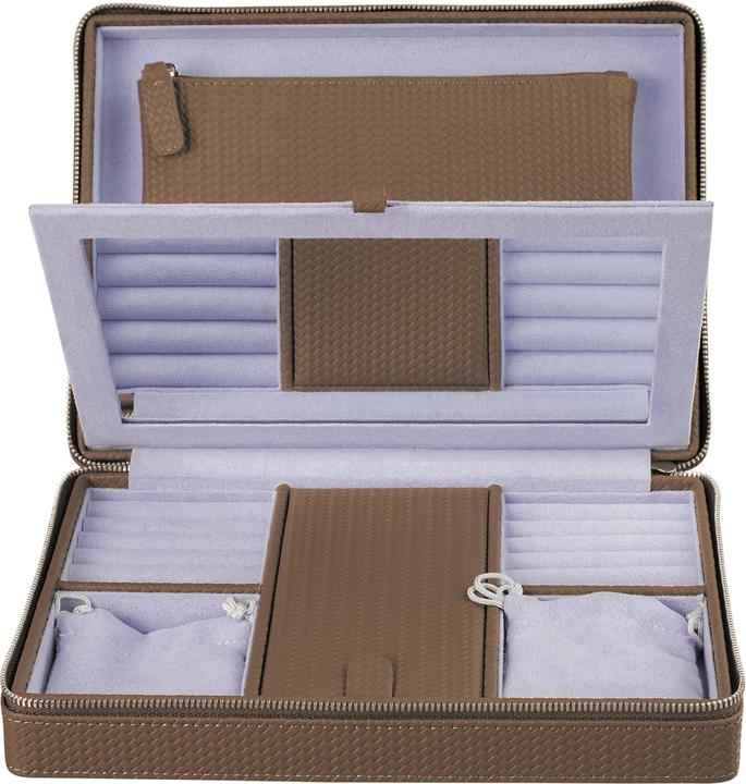 Produktbild Windrose 803949.02 - Reissverschluss Schmuckbox Corbello mocca