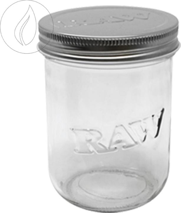 RAW Mason Jar In Protective Case 16oz