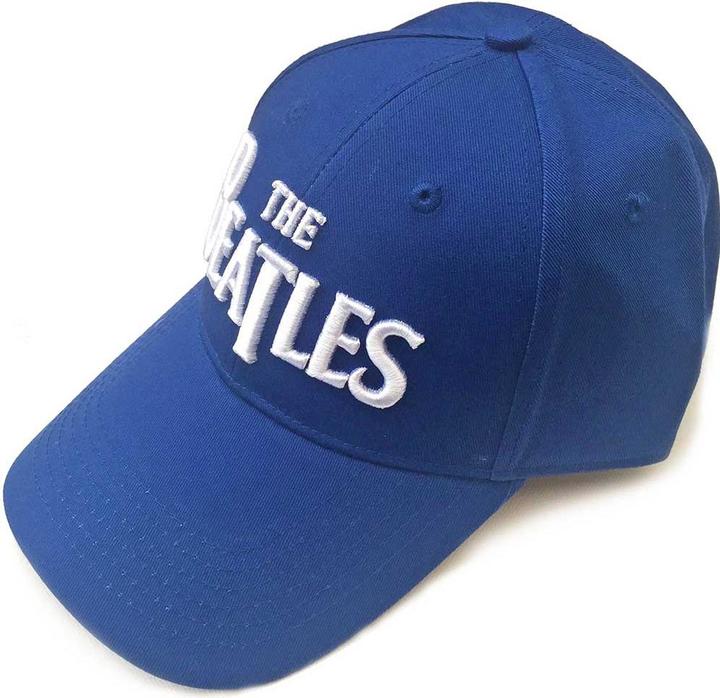 The Beatles Beatles White Drop T Logo Mid-Blue B