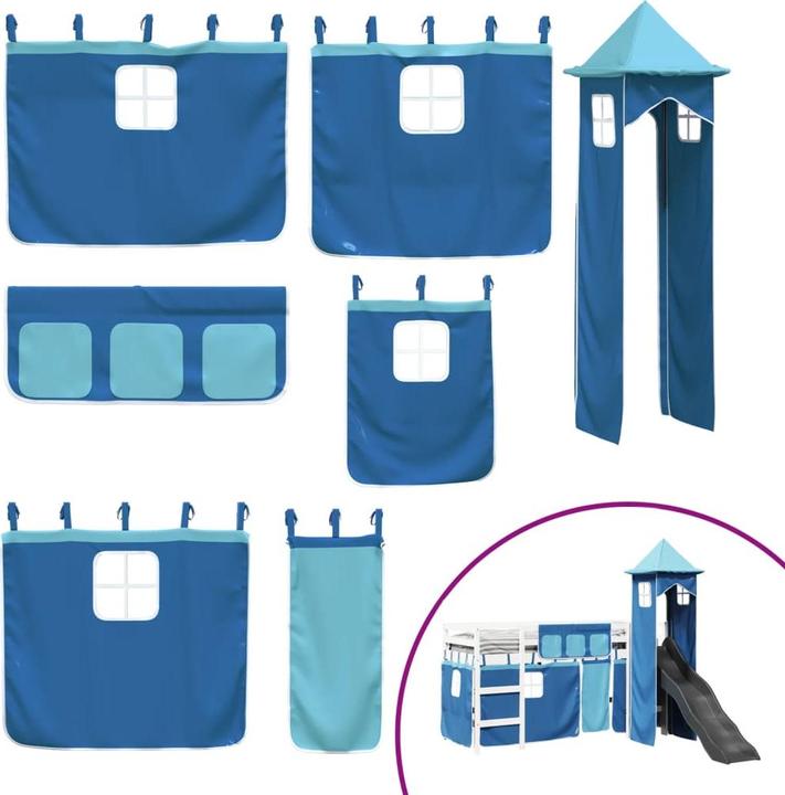 Actual product image VidaXL Children's loft bed with tower (80 x 200 cm)