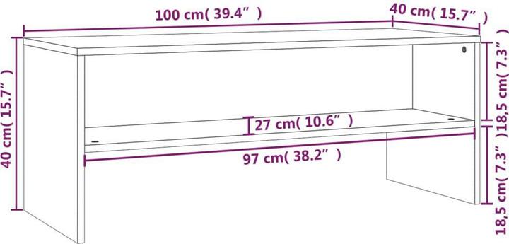 Actual product image VidaXL Brock (100 x 40 x 40 cm)