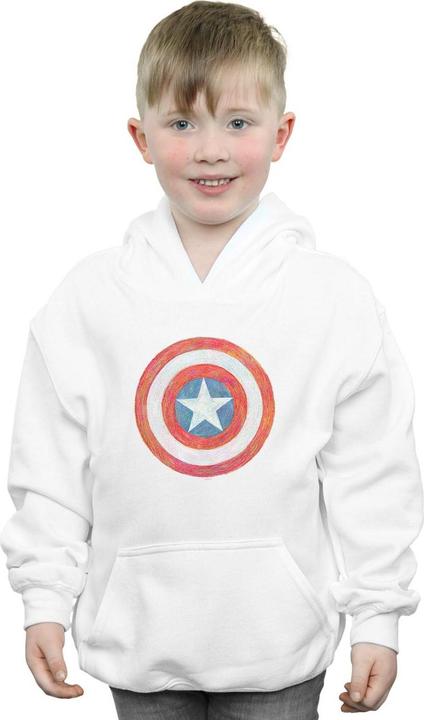 Produktbild Captain America Sketched Shield Kapuzenpullover Jungen (152, 158)