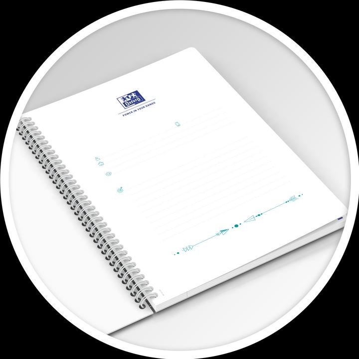 Produktbild Oxford FORME FLORAL - Spiralbuch (B5, Kariert, Harter Einband)